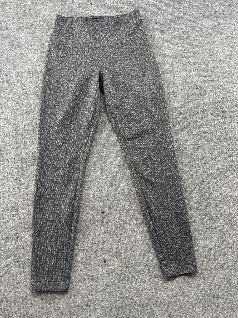 Athleta Delancey Textured Tight Leggings Womens XS Gray Ankle Yoga Gym Pants